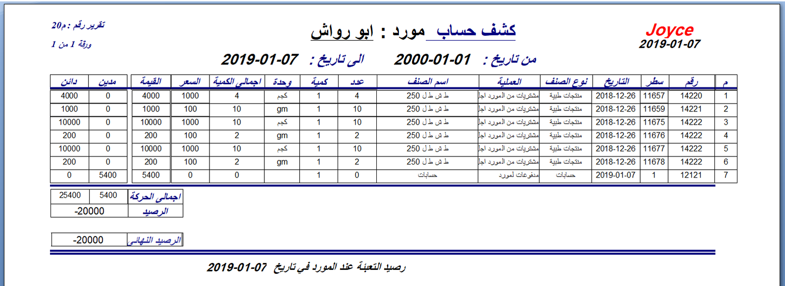 Report Arabic/English